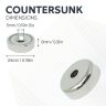 N42 Neodymium Countersunk Pot Magnet - 1 in. dia x 5/16 in. thick x 3/16 in. hole - 57.33lbs Pull