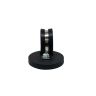 Rubber Coated Cable Holding Magnet - 1-11/16 in. dia x 1/4 in. high with 7/8 in. Rubber Clamp - 17.6lbs Pull
