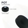 Rubber Coated POS Magnet Countersunk with M4 Boss Thread - 7/8 in. dia x 1/4 in. high - Black - 11.02lbs Pull