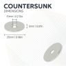 Neodymium Pot Magnets, Steel Discs & Screws Pack - 1 in. dia