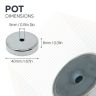 Y30BH Ceramic Countersunk Pot Magnet - 1-9/16 in. dia x 5/16 in. thick x 3/16 in. hole - 24.26lbs Pull