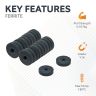 Y10 Ceramic Ring Magnet - 15/32 in. O.D. x 1/8 in. I.D. x 1/8 in. thick - 0.22lbs Pull