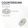 Countersunk Magnets, Steel Discs & Screws Pack - 13/16 in. dia