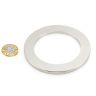 N42 Neodymium Ring Magnet - 3-3/8 in. O.D. x 2-3/8 in. I.D. x 3/16 in. thick - 35.94lbs Pull
