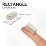 N42 Neodymium Rectangular Magnet - 3/8 in. x 5/16 in. x 27/32 in. thick - 9.92lbs Pull