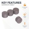 Diametrically Magnetised Samarium Cobalt Disc Magnet - 1/4 in. dia x 5/32 in. thick - 0.66lbs Pull
