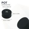 Rubber Coated Pot Magnet Countersunk with M5 thread hole - 7/8 in. dia x 3/8 in. thick - 5.73lbs Pull