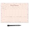 MagFlex® A4 Wild Flowers Weekly Meal Planner Refrigerator Magnet - Flexible Magnetic Sheet