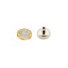 N42 Neodymium Pot Magnet with M5 Thread - 1 in. dia x 11/16 in. tall - 44.1lbs Pull