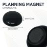 Large Notice Board/Planning Magnets - 1-9/16 in. dia x 5/16 in. high