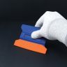 MagWrap™ Blue Magnetic Wing Squeegee with 2" Suede