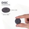 Y10 Ceramic Disc Magnet - 1-3/16 in. dia x 1/8 in. thick - 0.45lbs Pull
