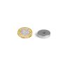N42 Neodymium Zinc Plated Countersunk Disc Magnet - 13/16 in. dia x 3/16 in. thick x 3/16 in. hole - 18.3lbs Pull