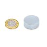 N42 Neodymium Zinc Plated Disc Magnet - 1 in. dia x 3/8 in. thick - 37.27lbs Pull