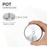 Ceramic Pot Magnet with M10 External Thread - 3-1/8 in. dia x 11/16 in. thick - 125.69lbs Pull