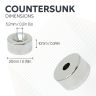 North & South Neodymium Countersunk Magnets & Screws Pack - 13/16 in. dia x 3/8 in. thick