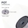 Y30BH Ceramic Countersunk Pot Magnet - 1-3/8 in. dia x 9/32 in. thick x 3/16 in. hole - 15.21lbs Pull