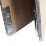 Nickel Plated Mild Steel Plate - 2.4 in. x 9/16 in. x 1/32 in. thick + 2x 1/32 in. c/sunk holes (Pack of 1)