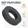 Y30BH Ceramic Ring Magnet - 2-15/16 in. O.D. x 1-9/16 in. I.D. x 19/32 in. thick - 15.44lbs Pull