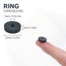 Y10 Ceramic Ring Magnet - 15/32 in. O.D. x 1/8 in. I.D. x 1/8 in. thick - 0.22lbs Pull