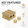 N35 Neodymium Gold Plated Disc Magnet - 3/16 in. dia x 5/32 in. thick - 1.45lbs Pull