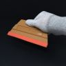 MagWrap™ 6-1/8" x 4-1/8" Gold Magnetic Trapezoid Squeegee with Suede