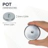 Ceramic Pot Magnet with M5 Internal Thread - 2-3/16 in. dia x 3/8 in. thick - 52.25lbs Pull