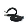 Rubber Coated Cable Holding Magnet - 1.22 in. dia x 1/4 in. high with 3/4 in. Rubber Clamp - 12.5lbs Pull