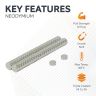 N35 Neodymium Disc Magnet - 3/16 in. dia x 1/16 in. thick - 1.12lbs Pull