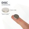 N42 Neodymium Disc Magnet - 19/32 in. dia x 1/8 in. thick - 6.39lbs Pull