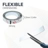 FerroFlex® 3M Self-Adhesive Gloss White Ferrous Strip - 1/2 in. Wide