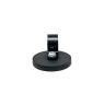 Rubber Coated Cable Holding Magnet - 1.7 in. dia x 1/4 in. high with 3/4 in. Cable Clip - 17.6lbs Pull