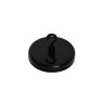 Ceramic White Painted Clamping Magnet with M4 Hook - 2-1/4 in. dia - 55.13lbs Pull