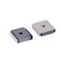 Ceramic Stainless Steel Channel Magnet - 1 in. x 29/32 in. x 1/4 in. thick x 1/8 in. hole - 13.45lbs Pull