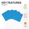 MagFlex® Flexible Magnetic Sheet - Gloss Blue Dry Erase Surface - 1/32 in.