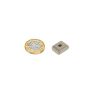 Neodymium Countersunk Channel Magnet - 3/8 in. x 1/2 in. x 3/16 in. thick with 1/8 in. hole - 8.82lbs Pull