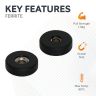 N42 Neodymium Rubber Coated Countersunk Disc Magnet - 5/8 in. dia x 3/16 in. thick x 1/8 in. hole - 4.18lbs Pull (North)