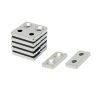 N42 Neodymium Countersunk Rectangular Magnet - 13/16 in. x 3/8 in. x 1/8 in. Hole - 9.26lbs Pull