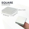 N42 Neodymium Square Magnet - 1 in. x 1 in. x 1/4 in. thick - 13.03lbs Pull