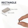 N42 Neodymium Rectangular Magnet - 3/8 in. x 3/16 in. x 1/16 in. thick - 2.42lbs Pull