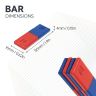Ceramic Bar Magnet with North & South Identified - 5/8 in. x 1/8 in. x 1-7/8 in. long