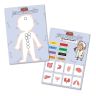Professor Gauss™ Printed Magnet Game for Kids - Body Parts