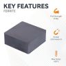 Ceramic Rectangular Magnet (C8 Grade 3) - 1-7/8 in. x 1-7/8 in. x 13/16 in. thick - 18.53lbs Pull