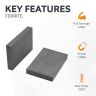 Y30BH Ceramic Rectangular Magnet - 3 in. x 1-7/8 in. x 3/8 in. thick - 10.59lbs Pull