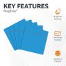 MagFlex® Scrumboard Magnet - Gloss Blue Dry Erase Surface - 1/32 in.