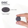 Y10 Ceramic Disc Magnet - 1 in. x 1/8 in. thick - 1.1lbs Pull
