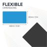 MagFlex® Flexible Gloss Blue Dry Erase Surface Magnetic Sheet - 3-1/8 in. x 1/32 in.