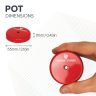 Ceramic Limpet Pot Magnet Countersunk with M6 threaded hole - 2-3/16 in. dia x 3/8 in. thick - 68.36lbs Pull