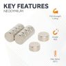 N35 Neodymium Disc Magnet - 5/16 in. dia x 5/32 in. thick - 3.24lbs Pull