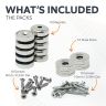 Neodymium Pot Magnets, Steel Discs & Screws Pack - 5/8 in. dia